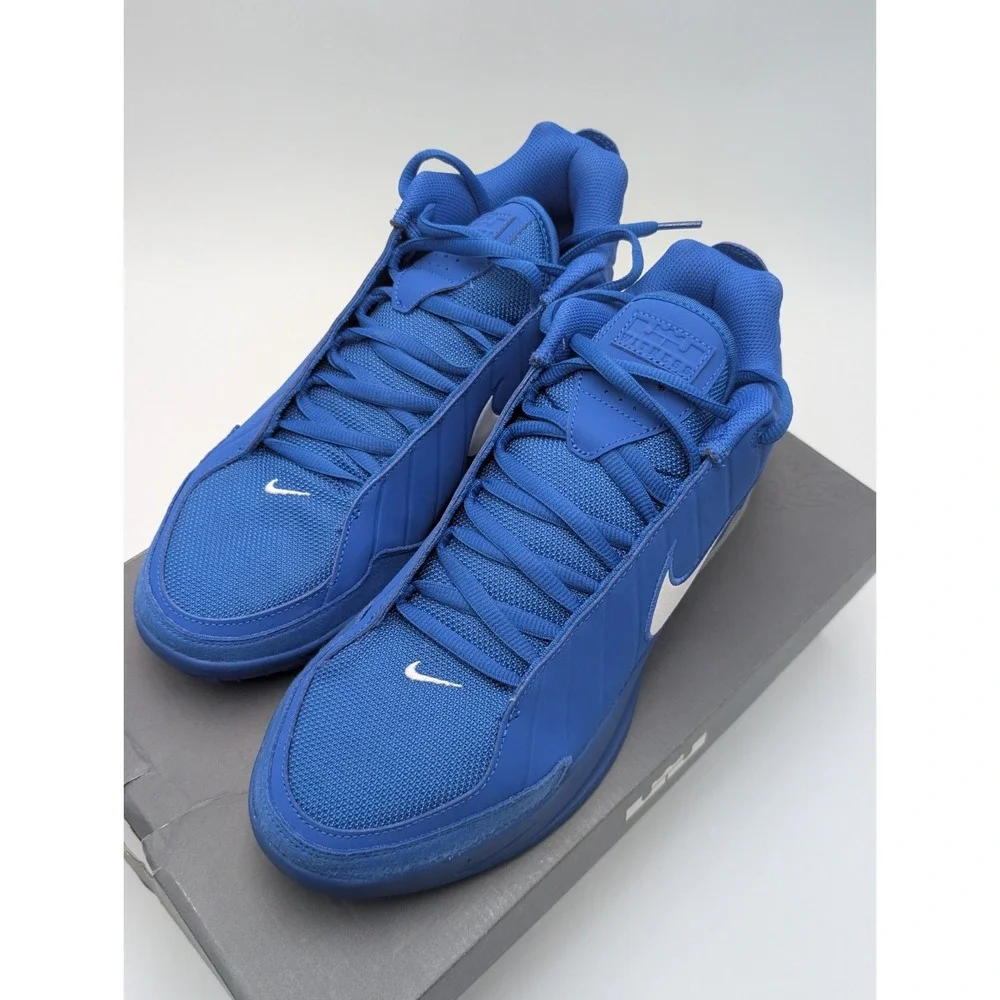 Nike LeBron Witness IX Shoes Mens 11.5 Game Royal White Basketball Sneakers